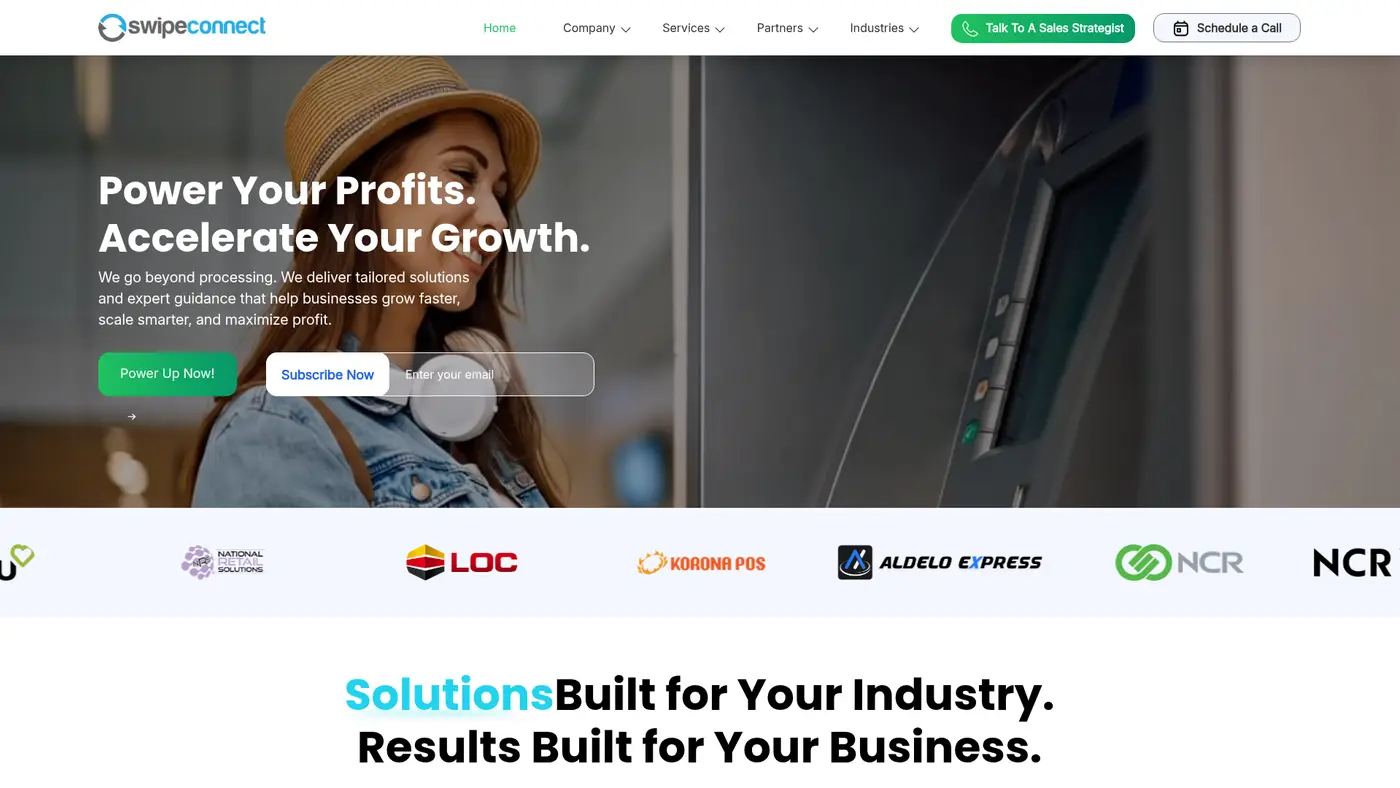 SwipeConnect website preview